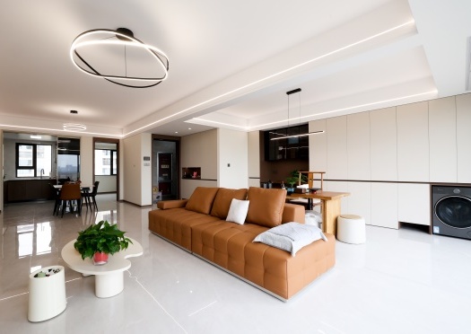 實(shí)景首發(fā) | 不做網(wǎng)紅造型！這套133㎡簡約風(fēng)的家，治愈往后余生~